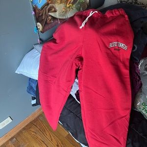 Pacific Sunwear Pacsun Red Sweatpants